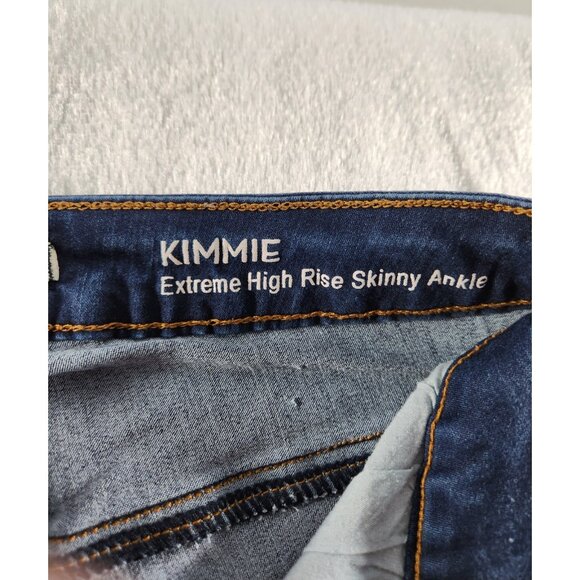 It Kimmie Extreme High Rise Skinny Ankle Jeans-Medium Wash-SZ 6 - Picture 9 of 9